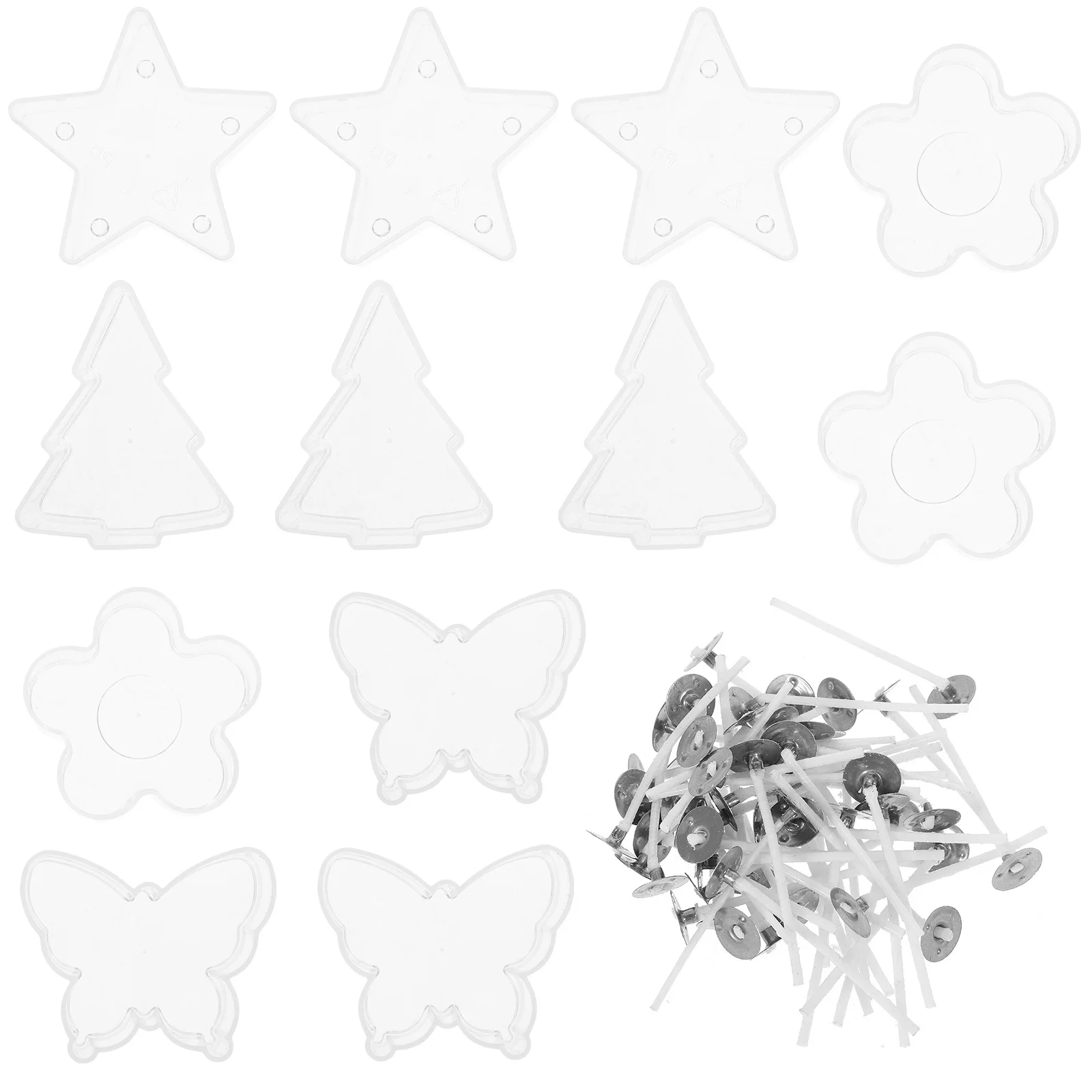 

1 set Reusable Containers Clear Diy Making Cups For Wax Votive Tea Light Holder Jar Transparent Cup