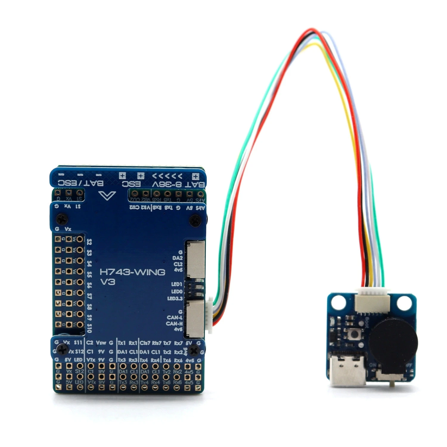 Fixed Wing FPV FC H743 WING V3 Dual Gyros Dual Camera Output Flight Controller Fit ArduPilot INAV Alternative