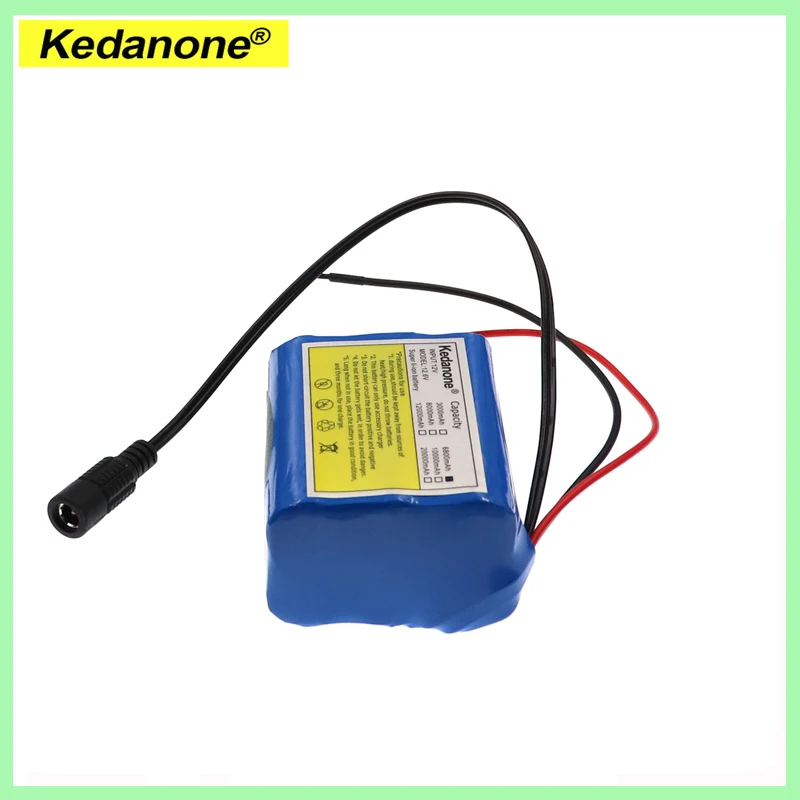 Akumulatory litowo-jonowe 12V 6800mAh 18650 z BMS akumulatory litowe płyta ochronna + ładowarka 12.6V do monitorowania