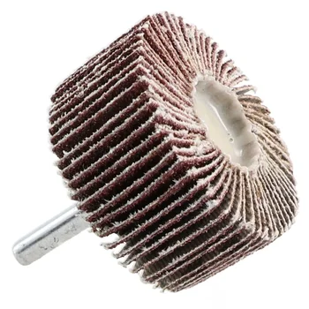 80 Grit Emery Cloth Flap Wheel Disc – Abrasive Sanding Grinding Wheel for Dremel Rotary Tools 25/30/40/50mm Metal Polishing 1