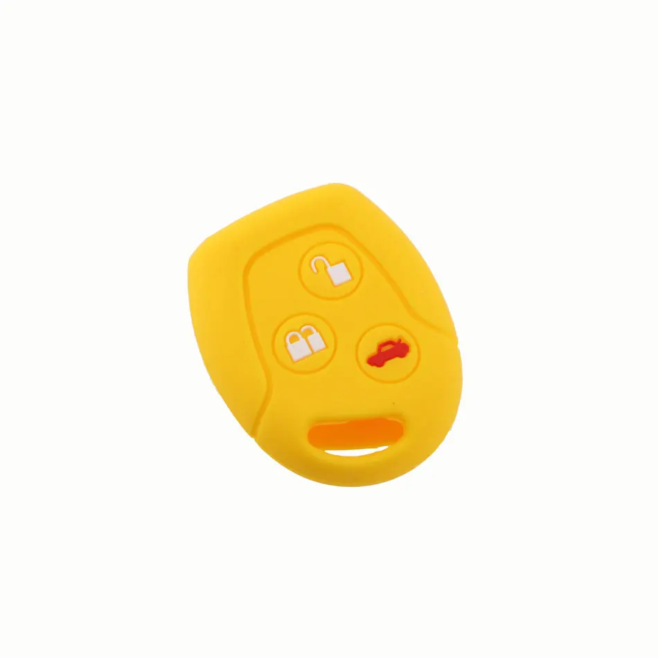 Silicone Key Case Cover For Ford Focus Mondeo Festiva Fusion Suit Fiesta KA MK4 Remote Holder 3 Buttons