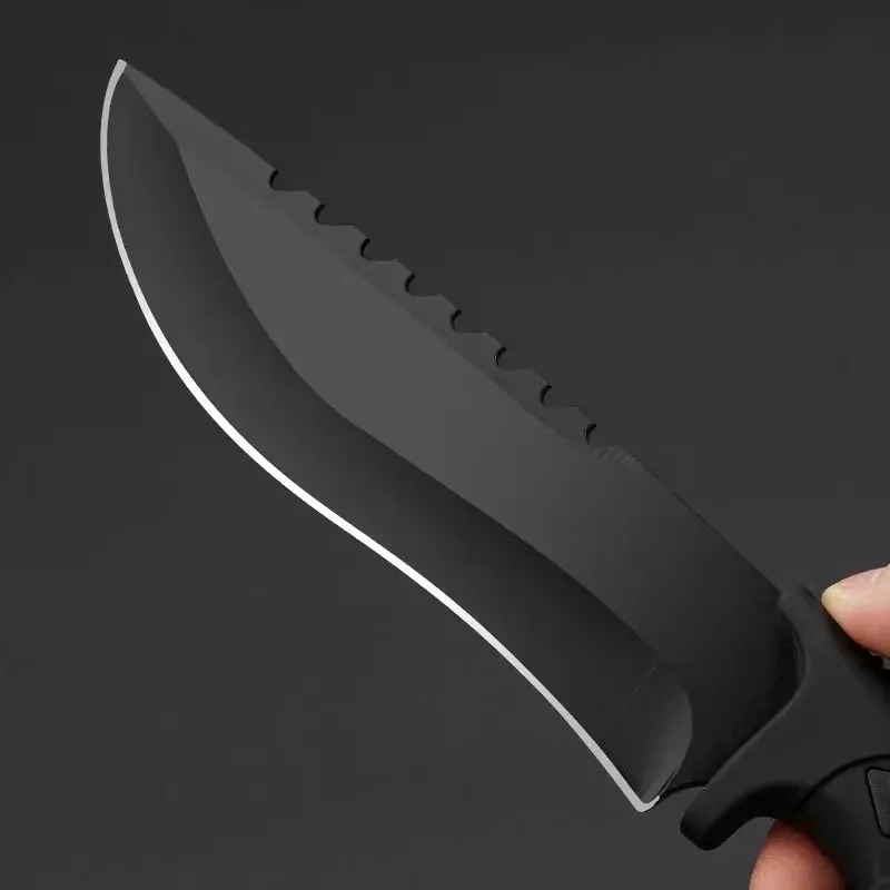 Outdoor Cutter, EDC Convenient with Jacket, Fixed Blade, Multi-purpose Camping Tactical Knife and Survival Knife, BBQ Knife