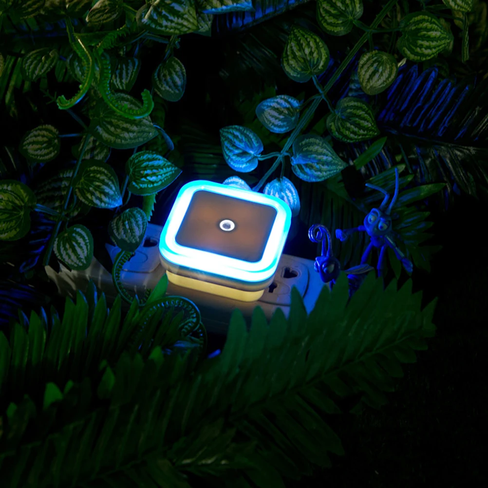 

Small Night Light Square Plug-in LED Nightlight Wall Durable Bright Long-Lasting Portable Low Dissipation Smart