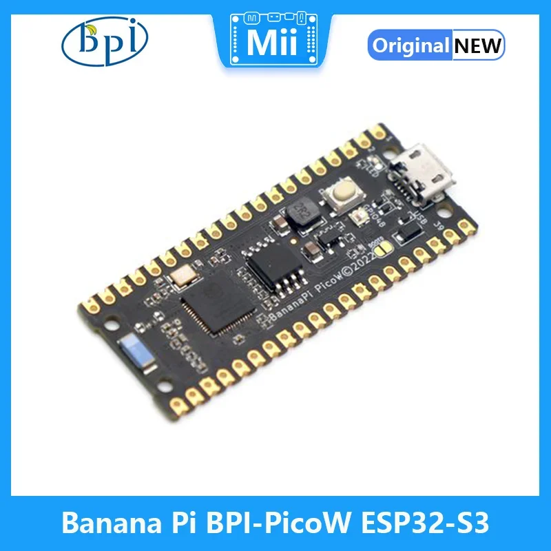 Banana Pi BPI-PicoW ESP32-S3 Xtensa 32 bit LX7 Dual Core Ultra-low Power 10uA With WIFI BT Run CircuitPython Microcontrollers