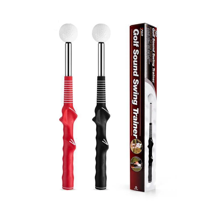 PGM Rhythm Click Sound Telescopic Warm Up Golf Swing Trainer Correcting Gesturer Training Aid for  Grip Strength Practice Stick