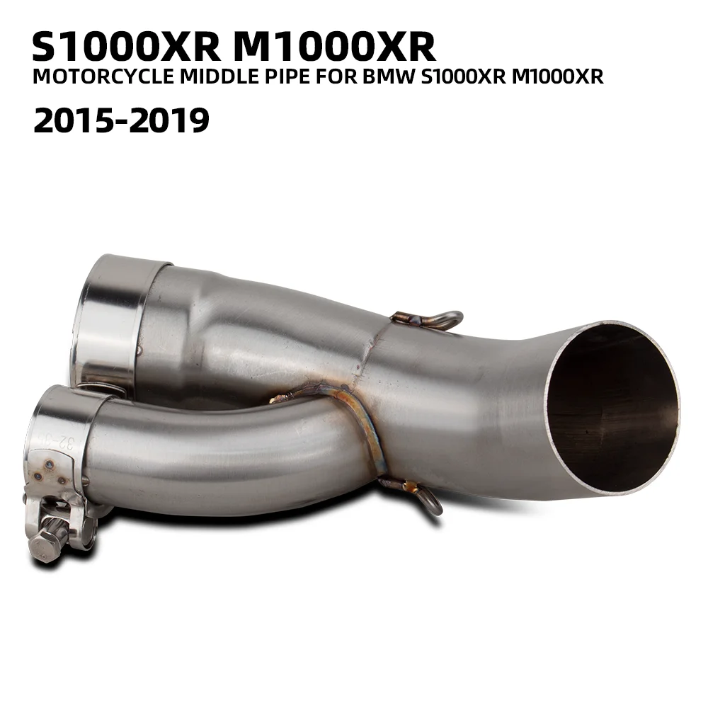 M1000XR Exhaust Middle Link Pipe For S1000XR M1000XR S1000/M1000 XR 2015-2019 51MM Interface Motorcycle Escape Tube Kit