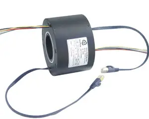 Through Hole Slip Ring inner size 38.1mm Collector ring 1 port of 100base (1000M) Ethernet slip ring