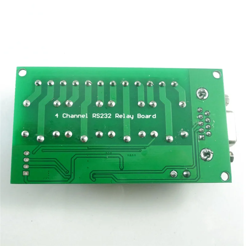 A15R -DC 12V 4 Channel RS232 Relay Board PC USB DB9 Interface Relay Module Serial Port Remote Control Switch For Motor Garage