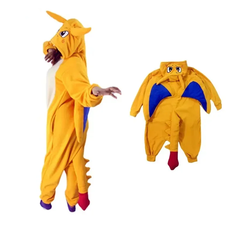 タカラトミーリザードンカバーオール着ぐるみコスプレ衣装パジャマ大人子供全身アニメハロウィンクリスマスホームウェア