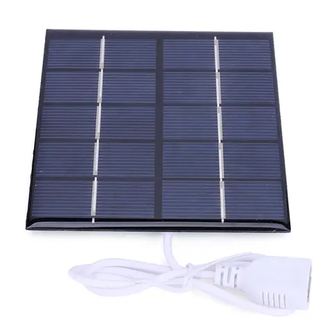 1.2W Solar Panel Charger Mobile Power Supply Polycrystalline Battery Charger Solar Panel Courtyard Lighting DIY Charger Supplies
