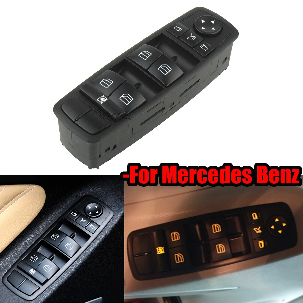 Car Front Left Master Power Window Switch Button A2518300290 A2518200510 For BENZ W164 GL350 GL450 ML320 ML350 ML450 R320 R350