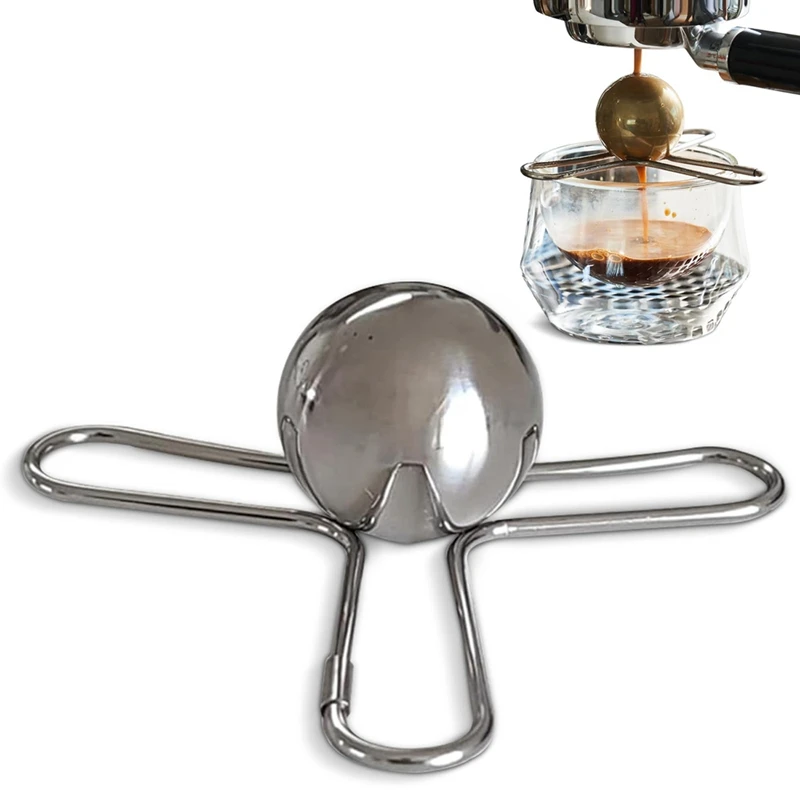 2 Pack Stainless Steel Ball Coffee Drink Cooler Tool Reusable Froze Coffee Ice Ball With Stand