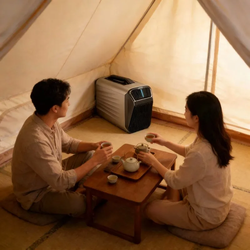 Outdoor Portable Movable AC Powered Air Conditioner Camping Car Tent Handheld Cold and Hot Integrated Air Cooler