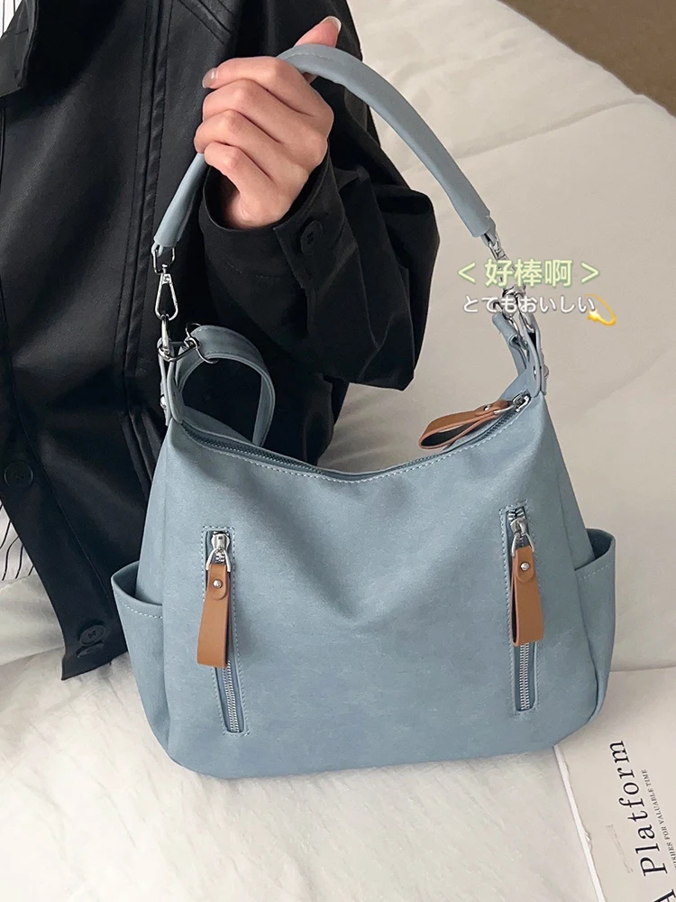 All-match Commuter Tote Bag Female 2024 New Summer One-shoulder Handbag Leisure Large-capacity Messenger Bag