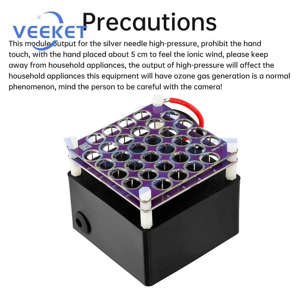 DC12V Plasma Generator High Density Plasma ionizer Remove Smoke Dust Air Purifiers Negative Ion Anion Generator Ionizer Durable