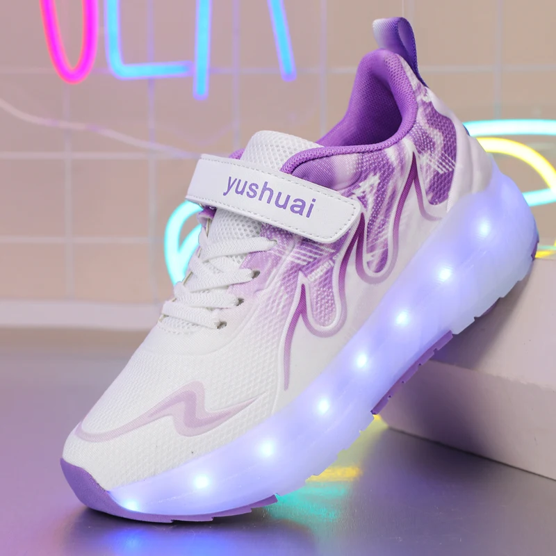 

Kids' Viral Heelys (Summer): Girls' 4-Wheel Detachable, Boys' 2-Wheel & Student Transformable Wheeled Skates