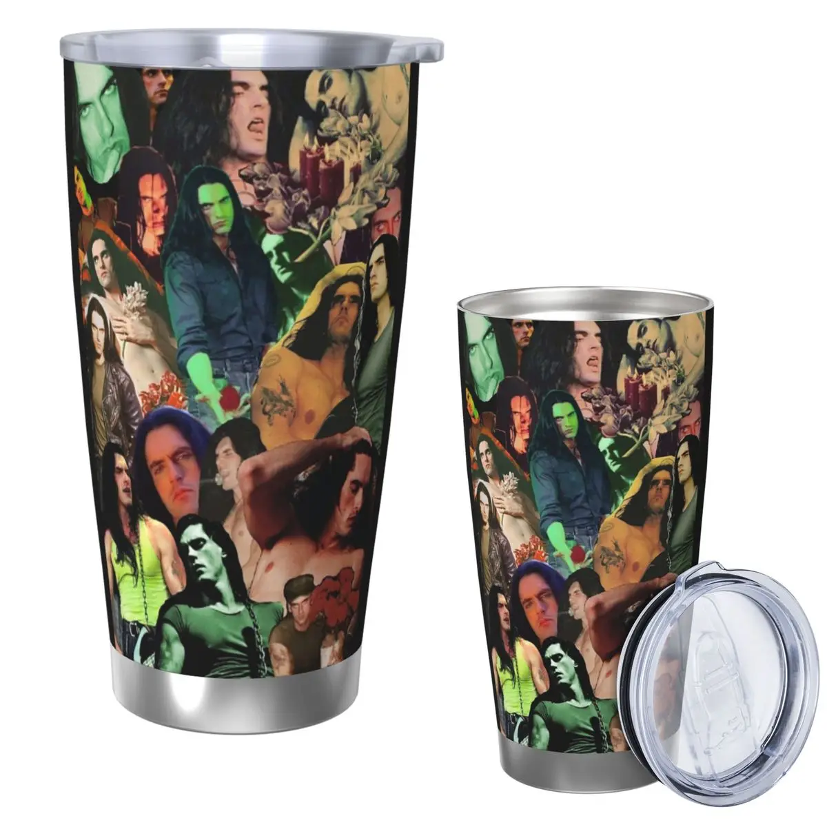 

Type O Negative Peter Steele Dark Goth Stainless Steel Tumbler Vacuum Insulated Mugs Thermal Cold Cup Straws With Lid 20oz
