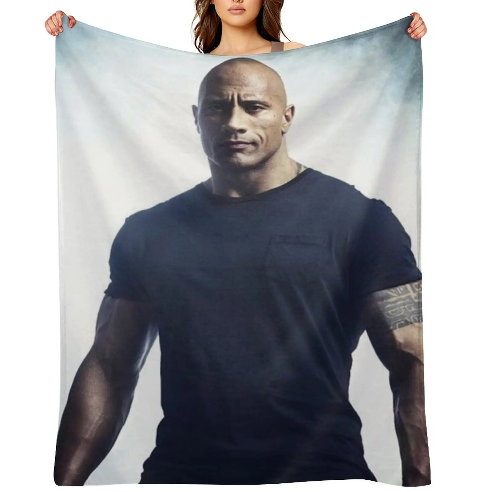 

dwayne johnson Throw Blanket heavy to sleep warm for winter manga Sofa Blankets