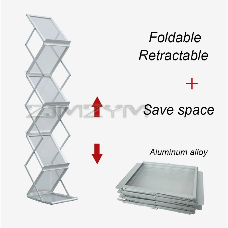 Estantería plegable nórdica para el hogar, estante Vertical de piso a techo para revistas, estante de almacenamiento de arte creativo