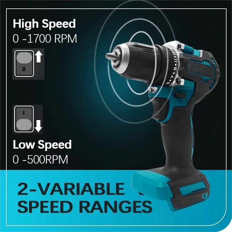

for Makita Original DDF487 Cordless Driver Drill Brushless Electric Impact Screwdriver Rechargeable Power Tool 18V