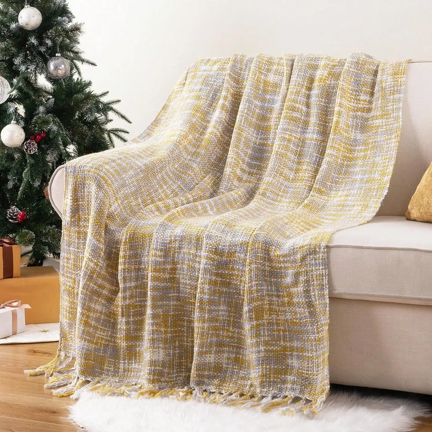 

3D Knitted Blanket With Tassel Sofa Blanket Cover Nordic Home Decor Throw Blanket For Bed Portable Breathable Shawl