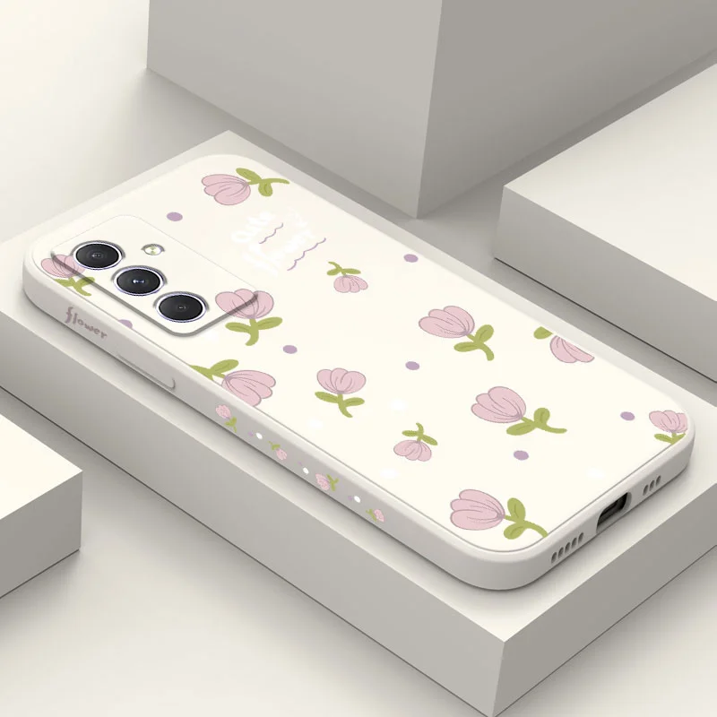 

Lovely Flower Phone Case For Samsung Galaxy A56 A36 A26 A54 A34 A24 A14 A55 A35 A25 A15 A05 A05S A04 A04S A04E 4G 5G Cover
