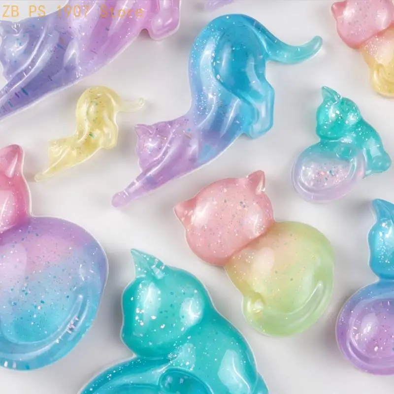 Different Size Silicone Cats Accessory Molds For Resin Casting And Jewelry 55KA