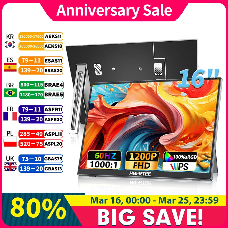 Hgfrtee 16" Portabl…