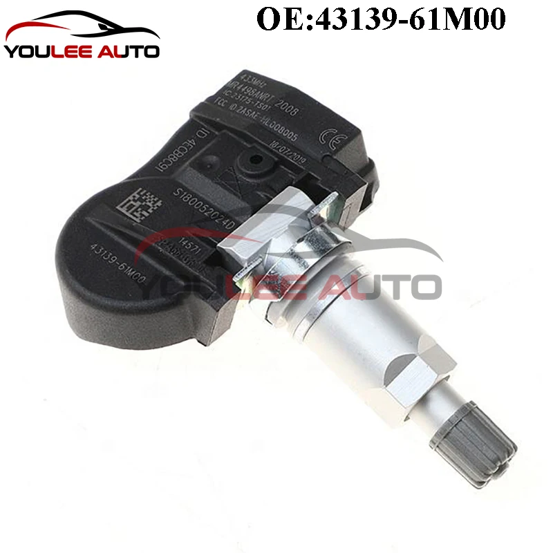 4PCS New 43139-61M00 4313961M00 TPMS Tire Pressure Sensor For Suzuki Vitara SX4 S-cross Ignis Baleno Alto Swift Jimmy Auto Parts