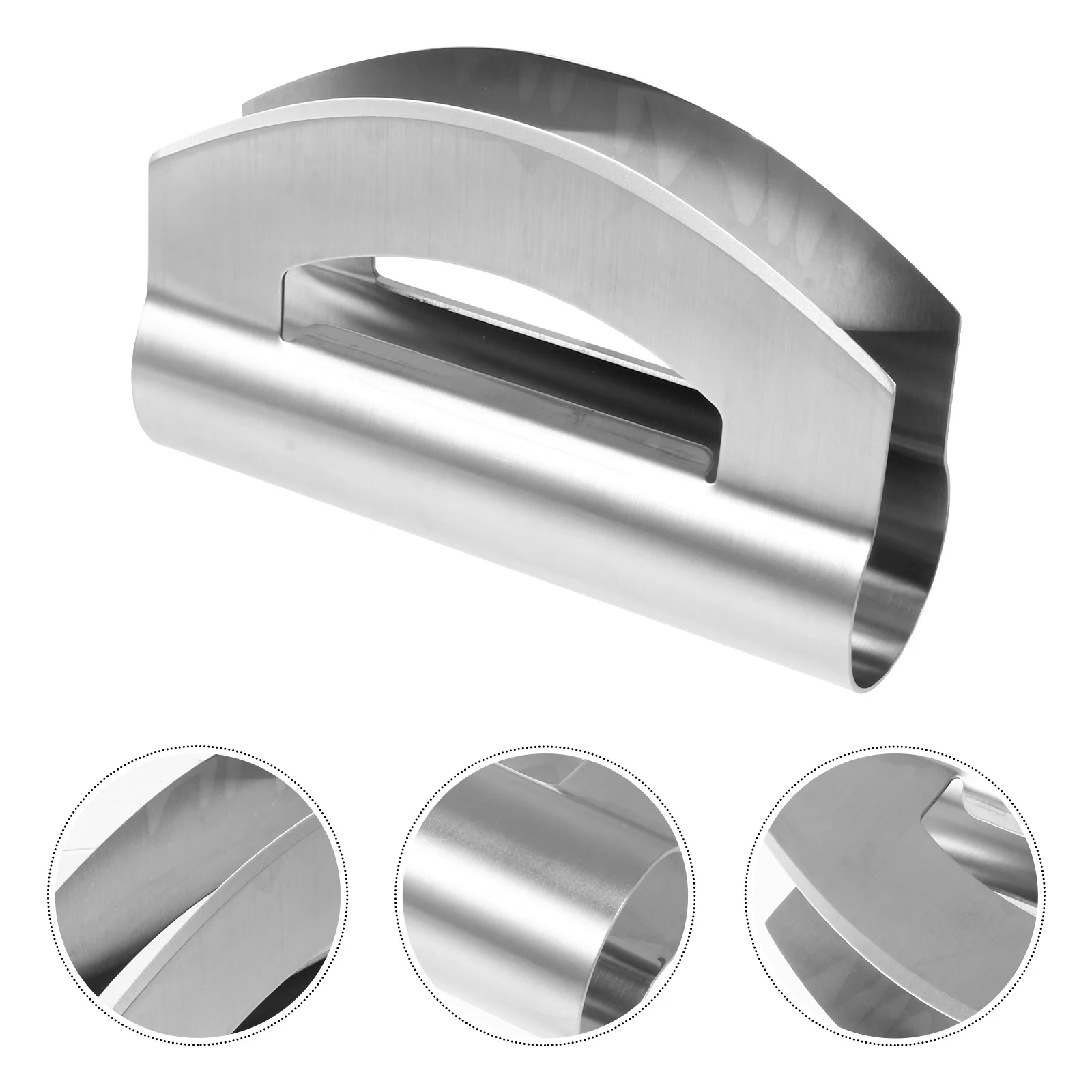 

1pc Stainless Steel Vegetable Chopper Double Side Cutter For Salad Fruit Dough Cutting Kitchen Tool Silver Noodle Onion