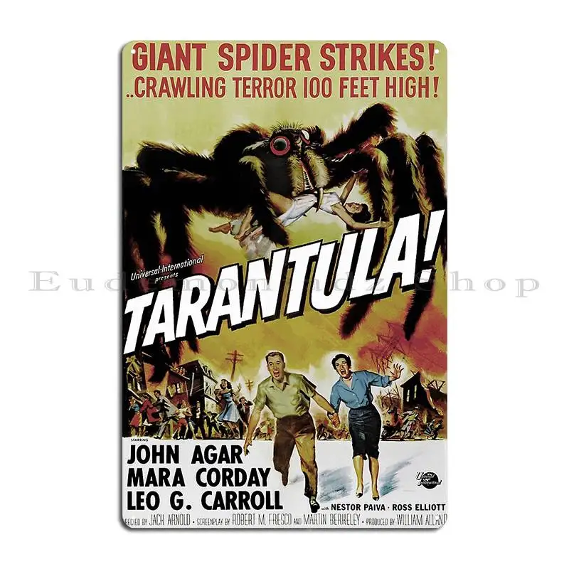 Tarantula 1955 Mccabet Metal Plaque Rusty Classic Cinema Designing Iron Tin Sign Poster