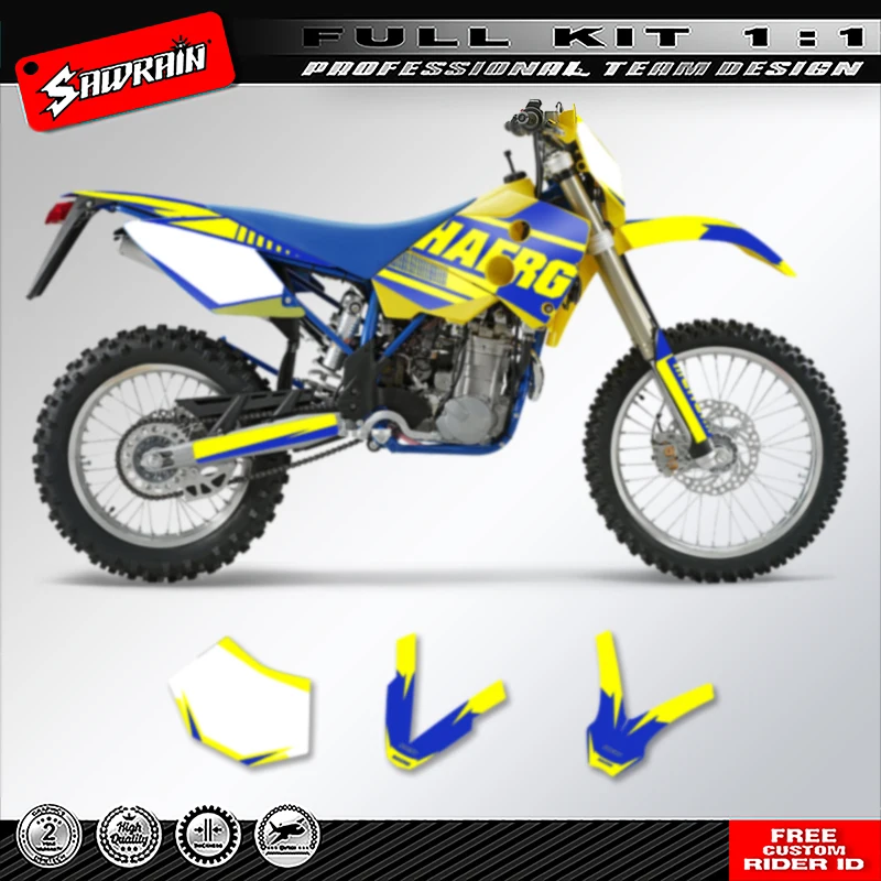 

Sawrain Motorcycle Graphics MX Sticker for HUSABERG FE 2001 2002 2003 2004 2005 004