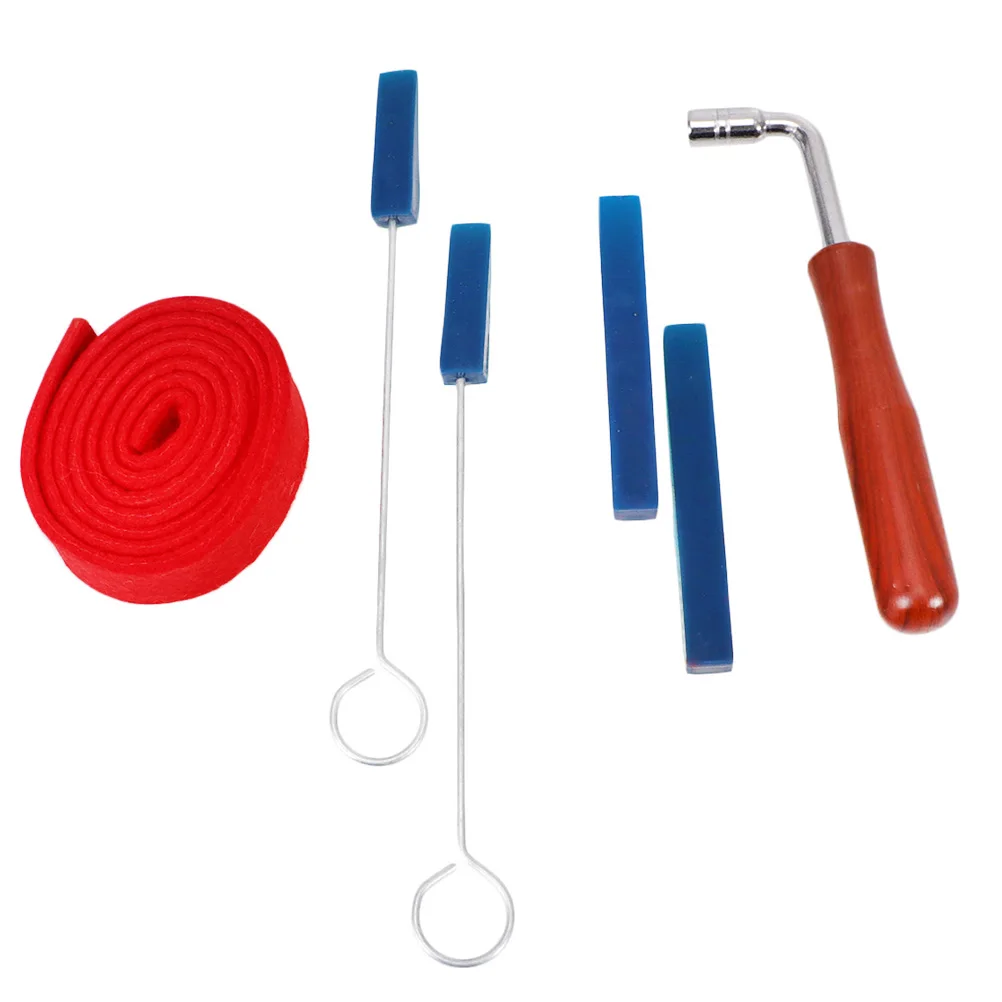 

6Pcs Piano Tuning Hammer Kit Professional Metal Tools Sound Block Sponge for Adjusting Temperament Tuner Piano Tuning Kit