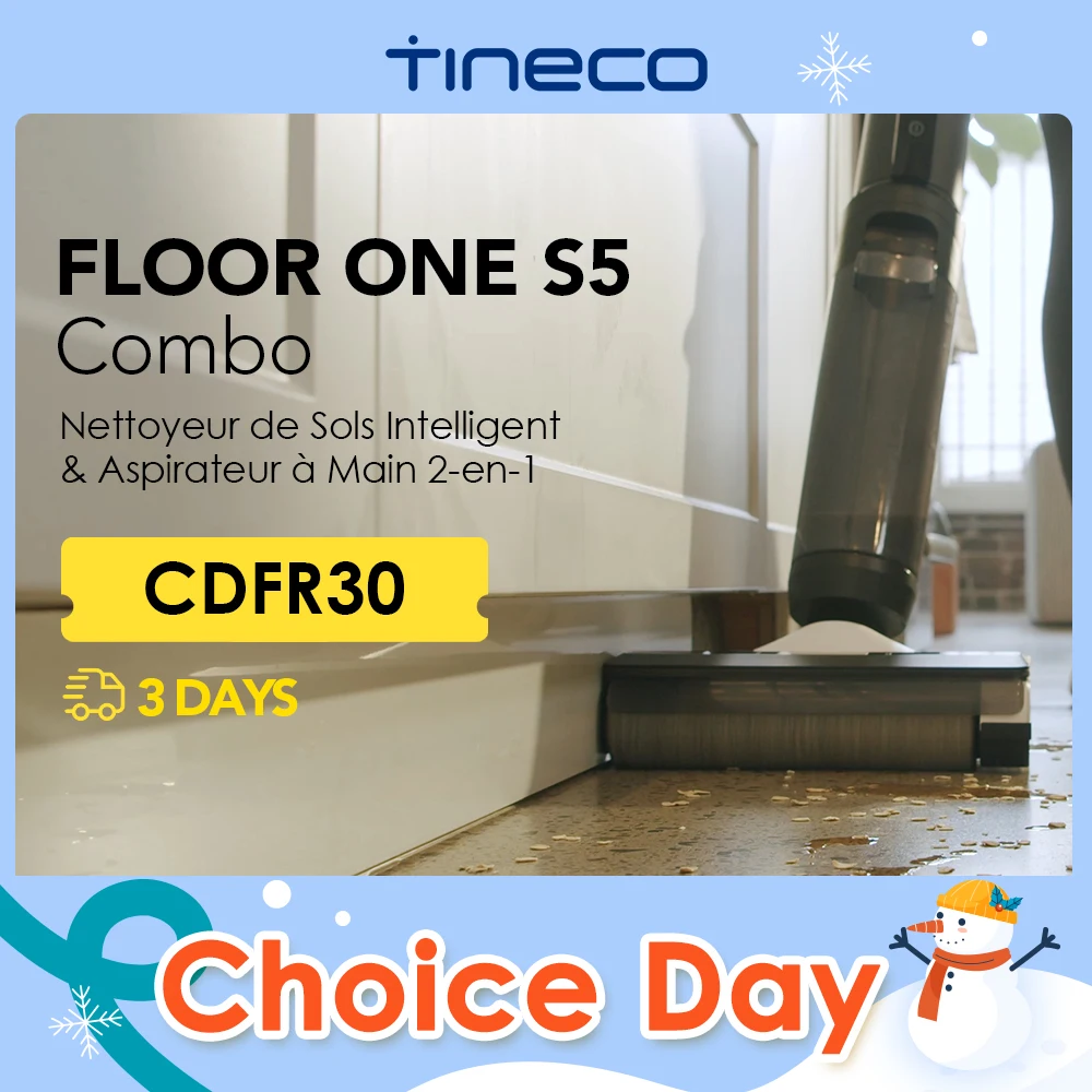 Tineco Floor One S5 Combo Wet Dry Vacuum Cleaner Cordless Smart Floor Washer Upright Home Electric Mop Wireless Self-Cleaning