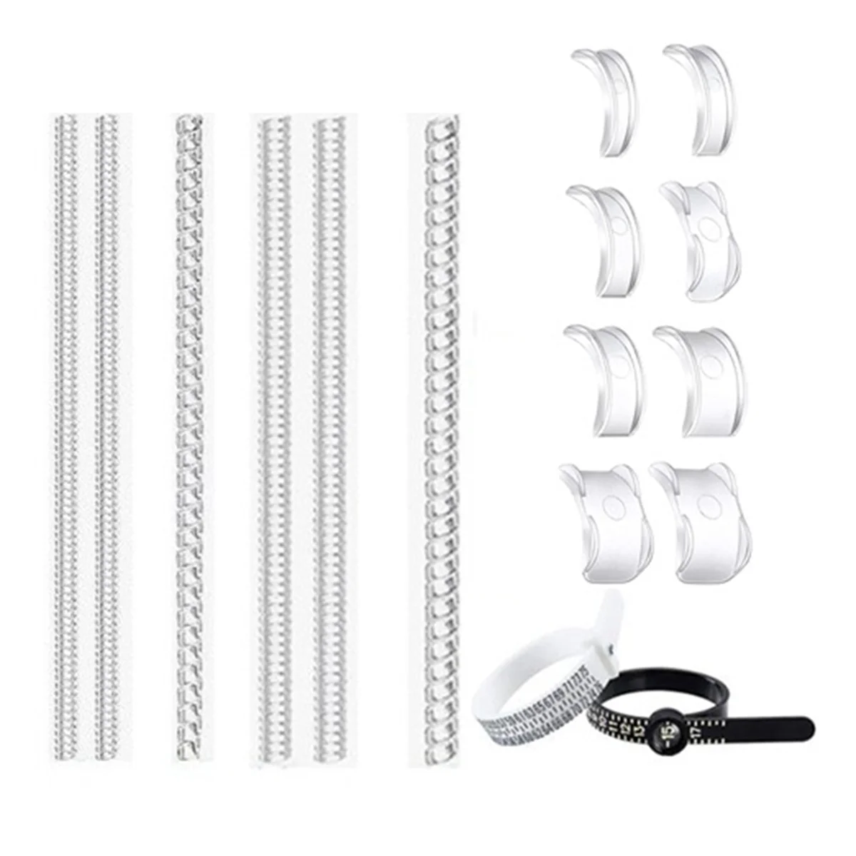 AT16 16pcs/Set for Ring Size Measuring Tool Plug-in Ring Guards Tightener