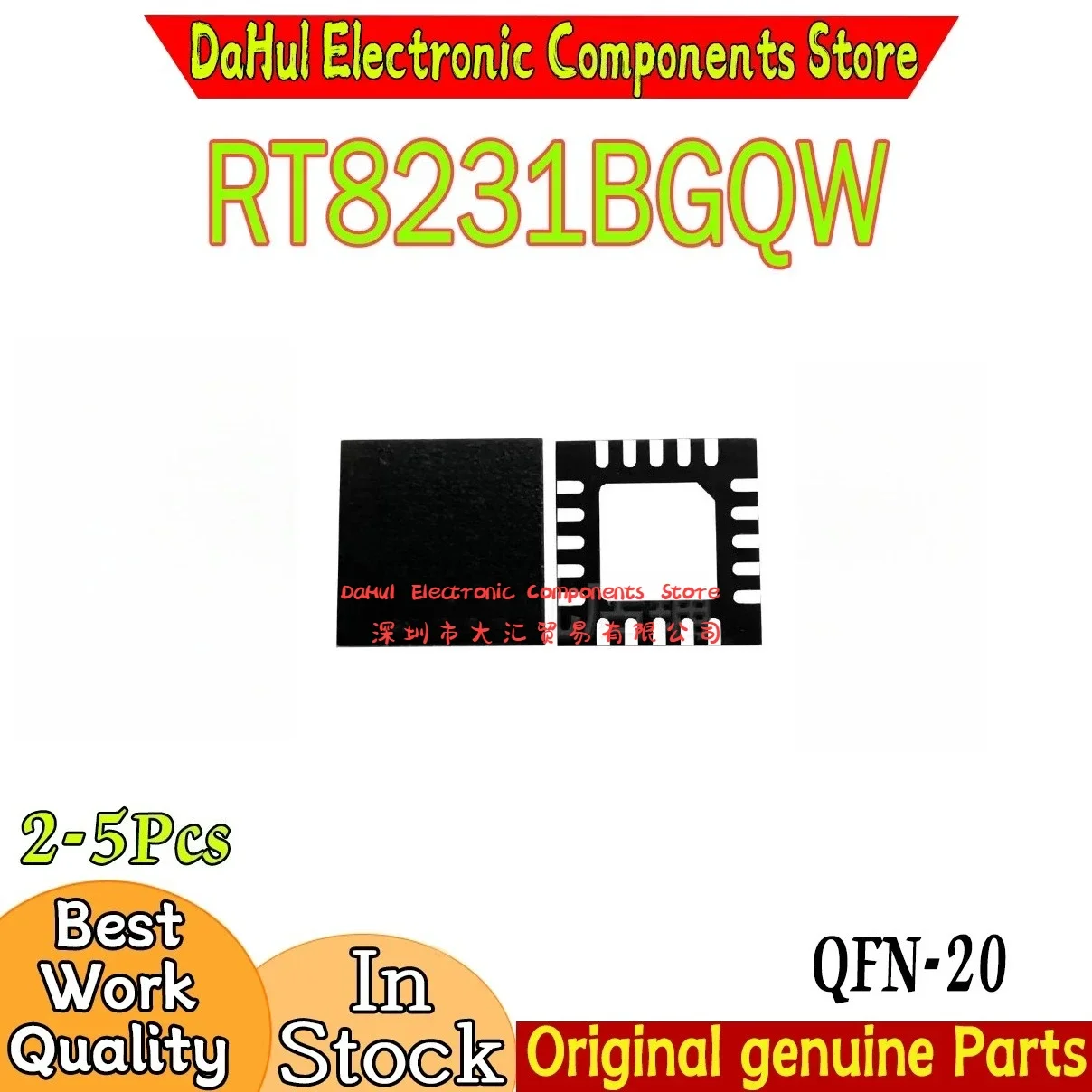 (2-5piece)100% New RT8231BGQW RT8231B 3T=FK 3T= QFN-20 Chipset In DAHUI Stock