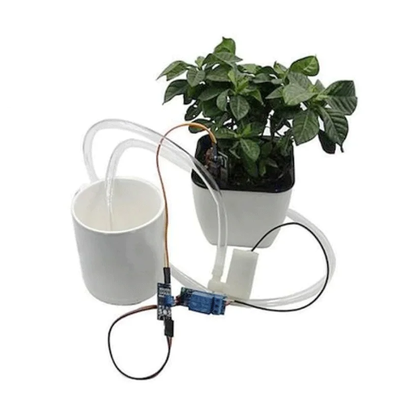 DIY Automatic Watering Irrigation System Soil Moisture Sensor Pump Module Kit