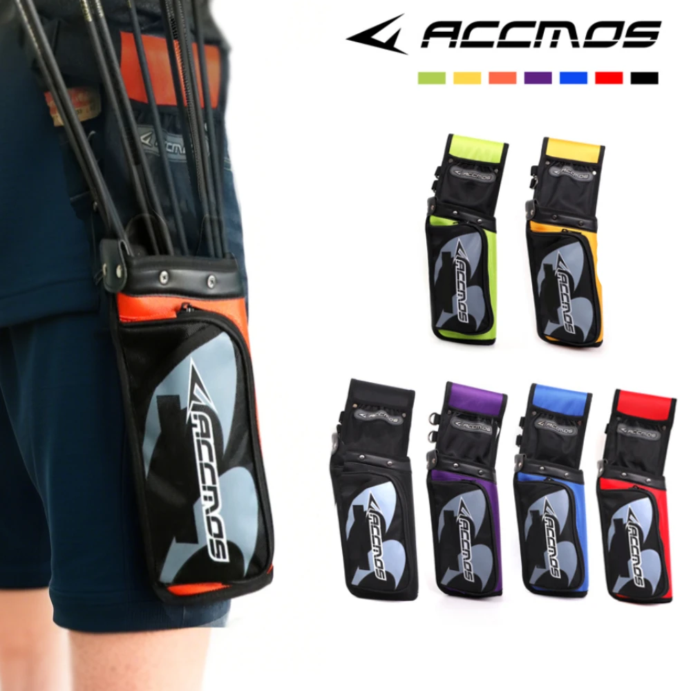 

ACC Archery Arrow Quiver Bow Bag Holder Recurve Compound Bow Arrow Hunting Release Hold Pounch Arrow Strap Reverse Hold 7color
