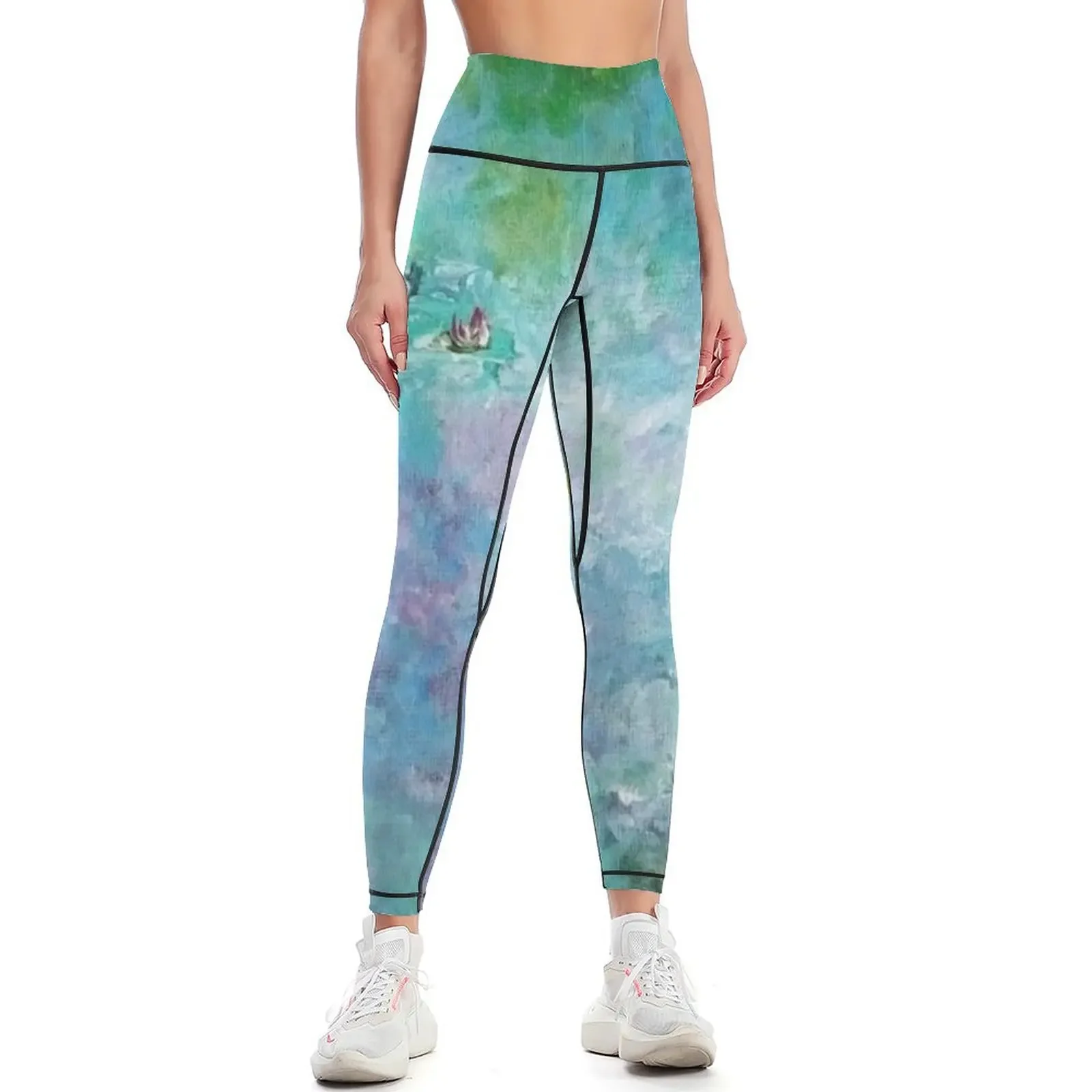 

Water Lilies Leggings sporty woman push up sport pants sports for Women's sports pants Womens Leggings