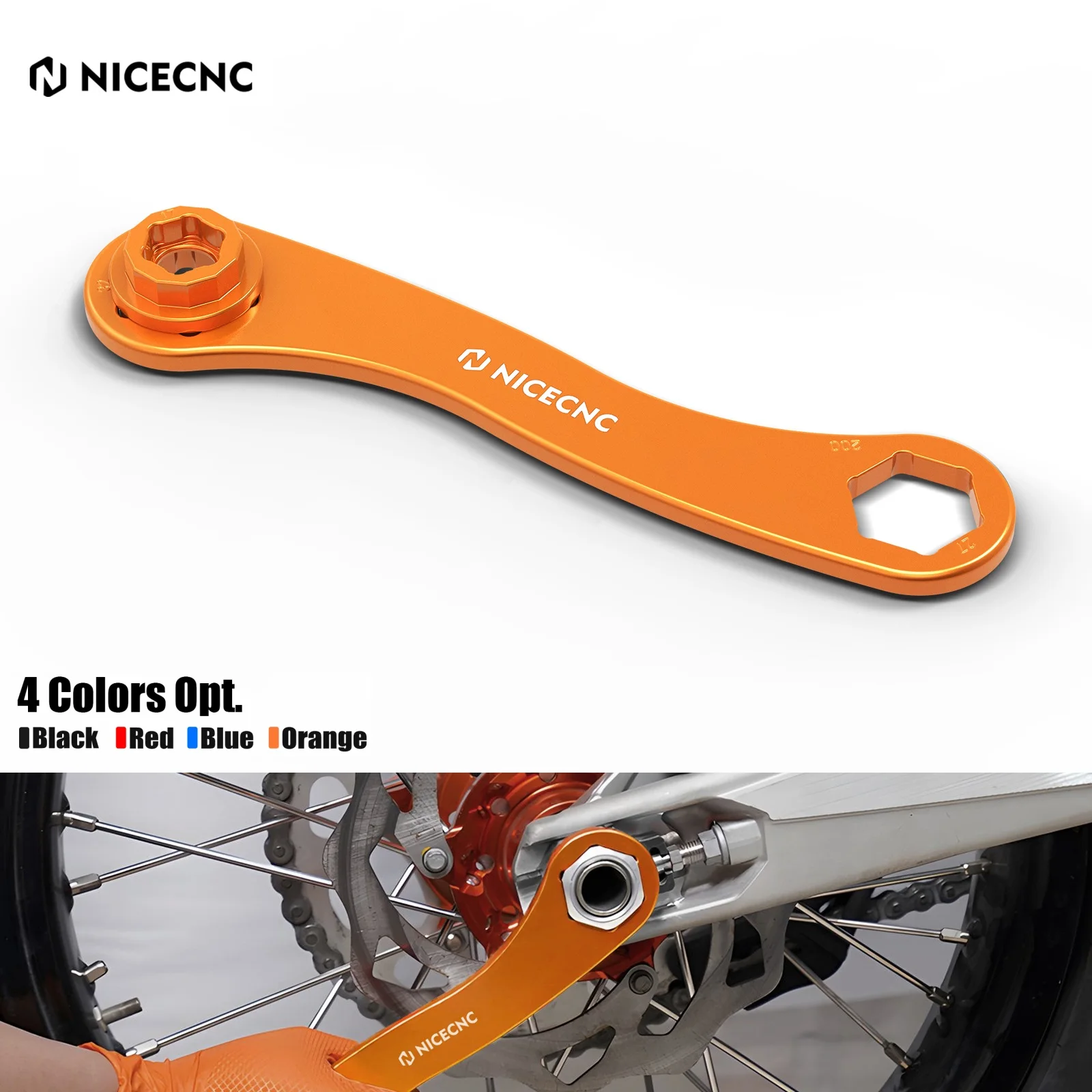 

Для KTM EXC 300 XC-W 250 EXC-F 450 2023 17-27-32 мм Ключ для передней и задней оси, гаечный ключ 790 890 990 1090 1190 1290 Adventure Duke