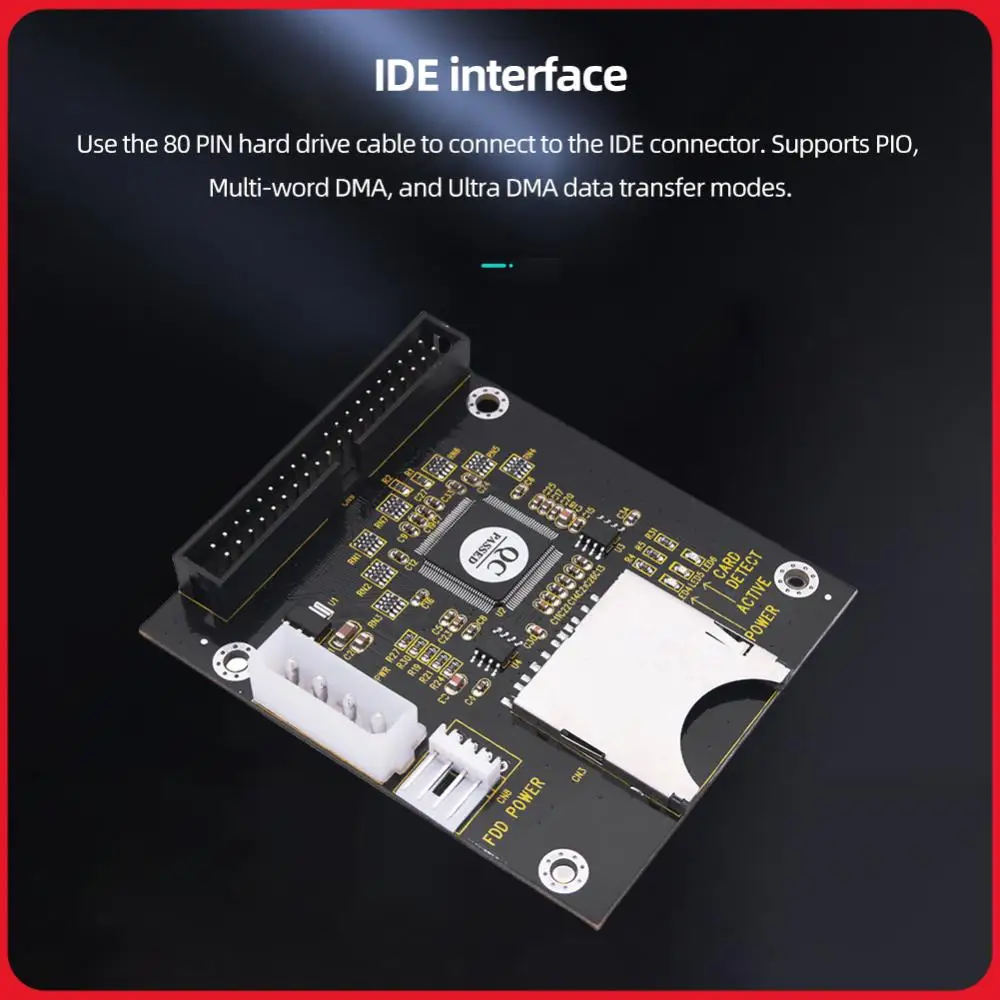 

SD To 3.5 Inch IDE Expansion Card 44Pins SD To 2.5 Inch IDE 44Pins Memory Expansion Card 5V Adapter Card for Laptop Tablet