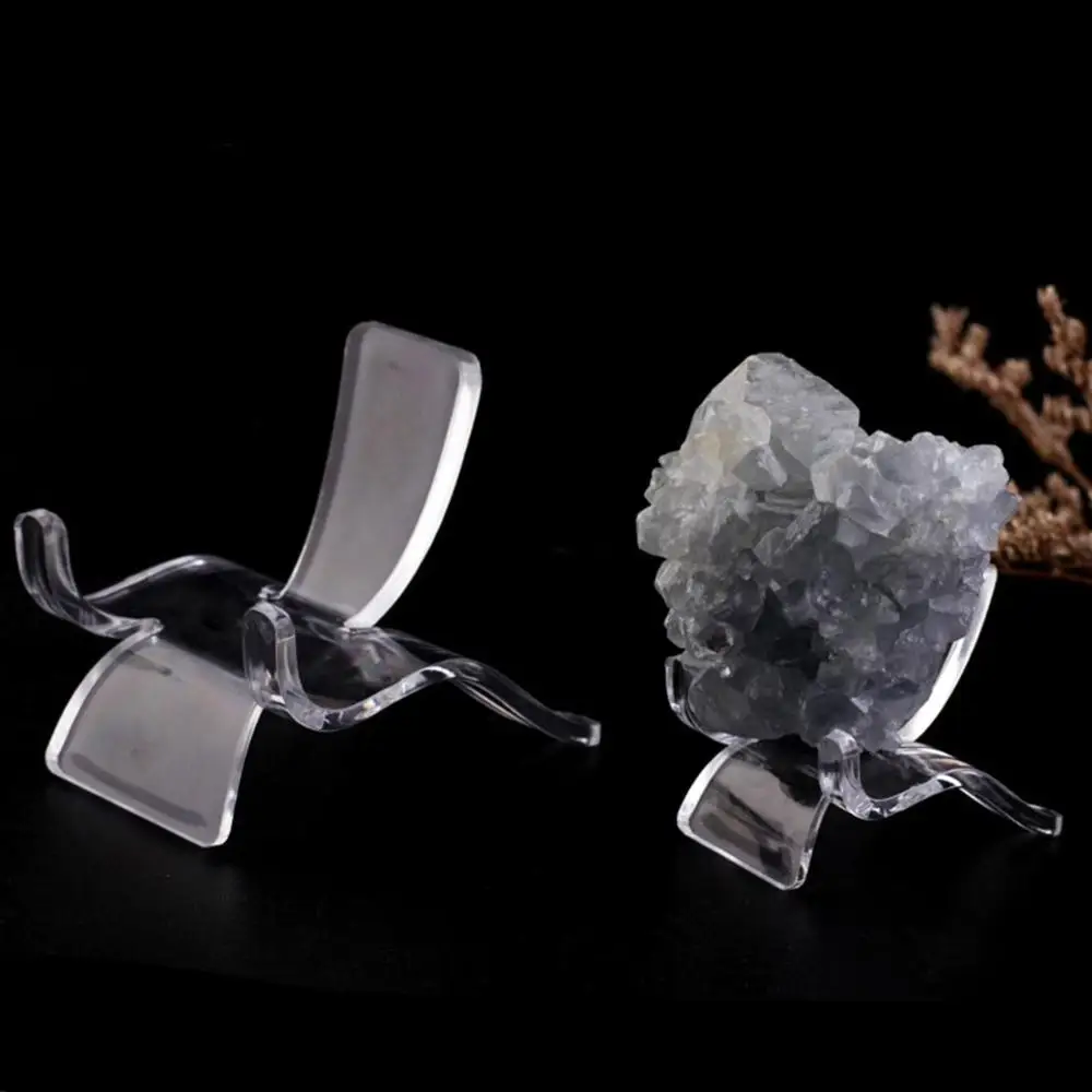 Rock Agate Specimen Small Collectibles Geodes Easel Supporting Base Display Holder Mineral Stand