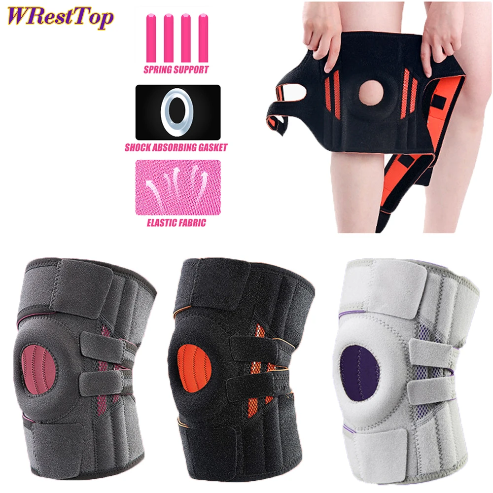 Unisex Knee Pad Brace with Side Stabilizers & Patella Gel Pads Support for Meniscus Tear Knee Pain ACL MCL Injury Recovery