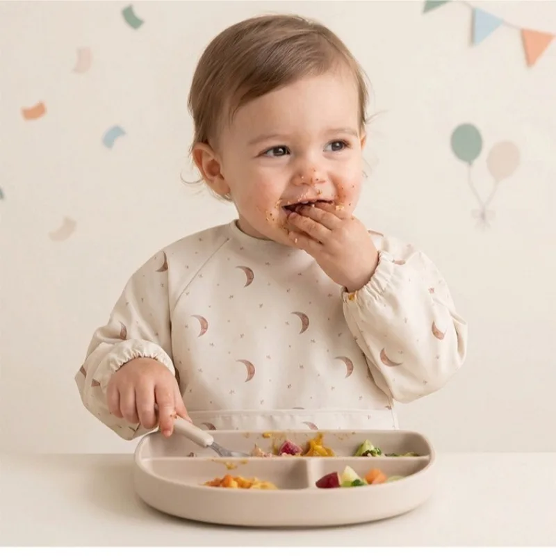 babies wearing back cover clothes children's waterproof eating anti dirty feeding waterproof bib baby cover clothes