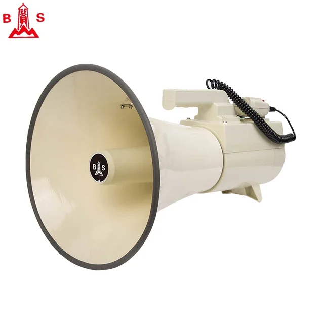 rechargeable lithium megaphone 100 W horn speaker outdoor high power megafono