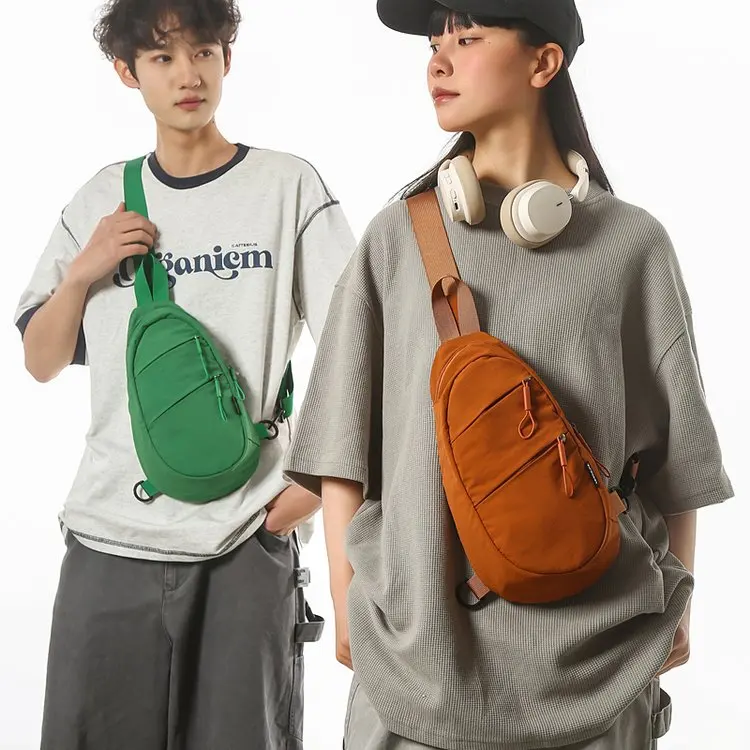 Borsa a tracolla sportiva casual da uomo Borsa in nylon leggero per telefono cellulare Borsa da petto da uomo Faion per il tempo libero estivo