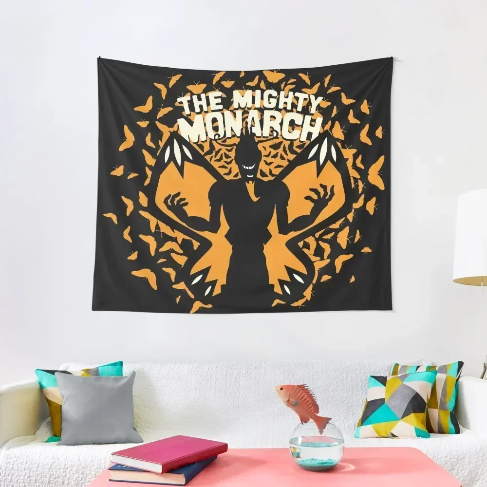 The Mighty Monarch - Venture Bros Team Monarch Tapestry Kawaii Room Decor Room Decor Aesthetic Funny Tapestry