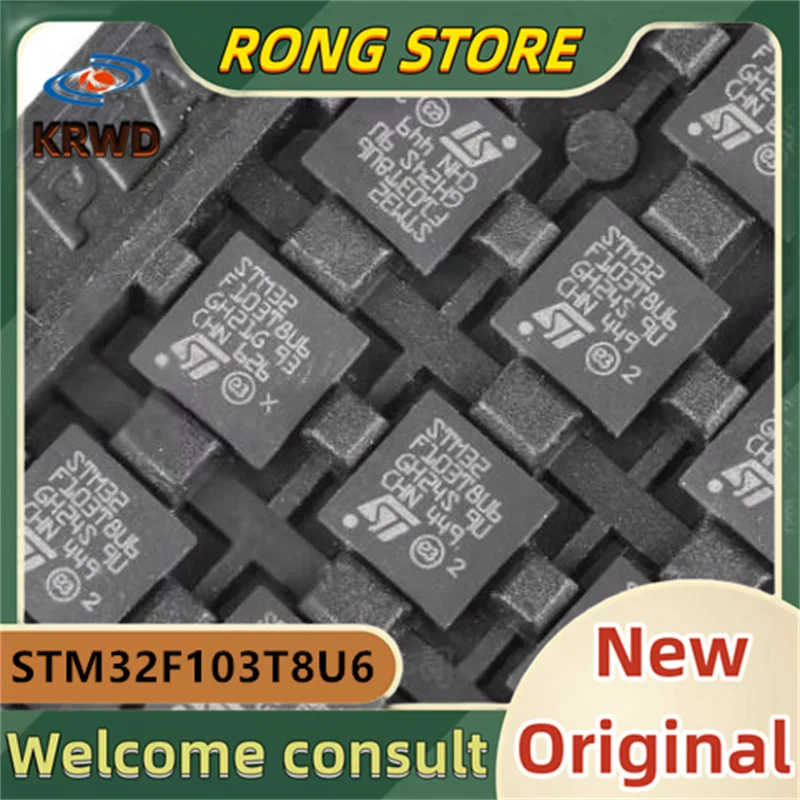 5PCS  STM32 F103T8U6 New Original  STM32F103T8U6 F103T8U6 VFQFPN-36 ARM