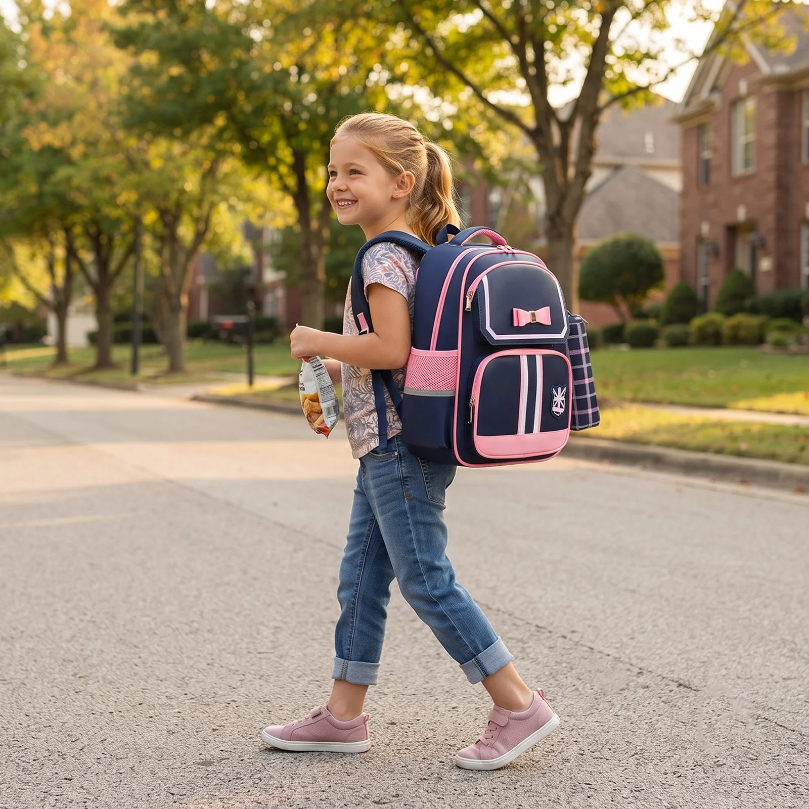 Backpack for Primary Students,Kindergarten Spine-Protection School Bag for Girls Boys,Ergonomic Kids Backpack,Back to School