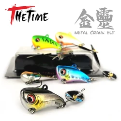 2022 New THETIME JINLING Spinner VIB Baits Sinking Rotating Spoon Cicada Vibration Lipless Crankbait For Bass Perch Pike Fishing